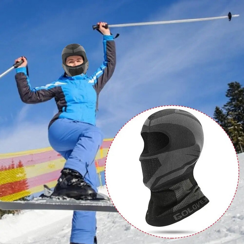 āra sporta veidi Vēja necaurlaidīga velosipēda šalle, pārnēsājama ādai draudzīga slēpošanas galvassega vīriešiem Sieviešu silta sejas maska