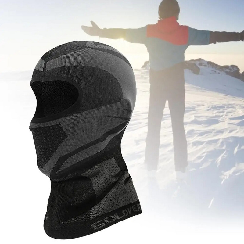 āra sporta veidi Vēja necaurlaidīga velosipēda šalle, pārnēsājama ādai draudzīga slēpošanas galvassega vīriešiem Sieviešu silta sejas maska