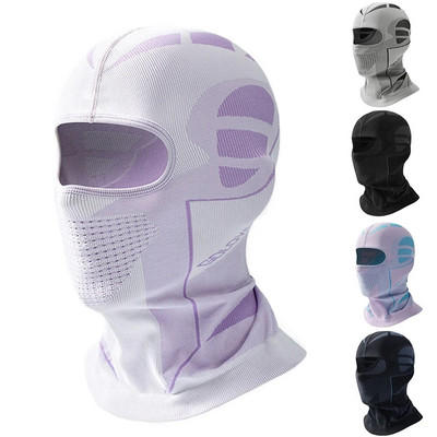 DTJ49 Αθλητική μάσκα σκι Balaclava αντιανεμική βαμβακερή κουκούλα ποδηλατικά καπάκια αναπνεύσιμο ζεστό κάλυμμα προσώπου για άνδρες γυναίκες