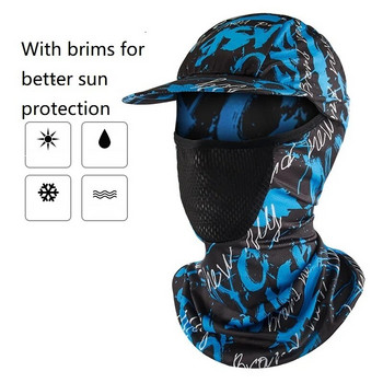 Summer Ice Silk Head Cover Filter Прах и дишаща слънцезащитна маска Спорт на открито Слънцезащитна маска Колоездене Sun Protect