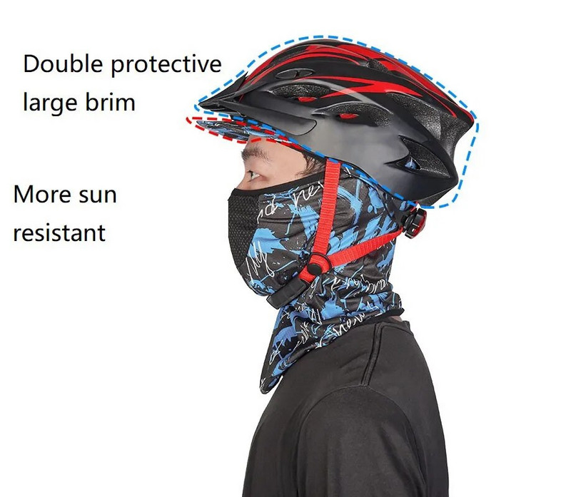 Vasaros ledo šilko galvutės dangtelis filtras nuo dulkių ir kvėpuojanti apsaugos nuo saulės kaukė lauko sportinė apsauga nuo saulės kaukė dviračių apsauga nuo saulės