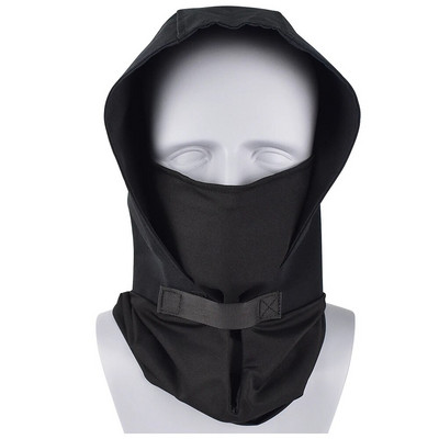 Taktinė Airsoft dažasvydžio apsauga nuo šaudymo Puskaukė Galvos apdangalas minkštas, kvėpuojantis tamprus lauko medžioklės naktinis galvos apdangalas