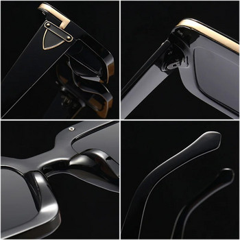 SHAUNA Ретро квадратни дамски луксозни слънчеви очила Модна марка Дизайнерски градиентни огледални нюанси UV400 Мъжки актуални слънчеви очила