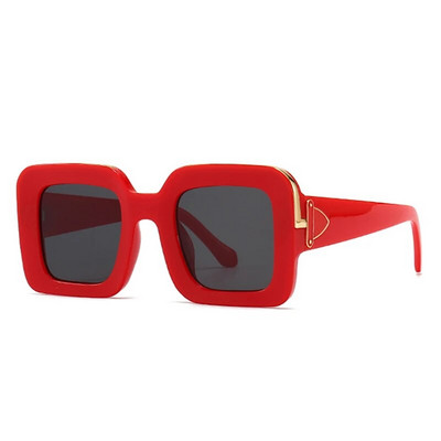 SHAUNA Retro Square Sieviešu luksusa saulesbrilles Modes zīmolu dizaineru gradientu spoguļu žalūzijas UV400 vīriešu tendences saulesbrilles