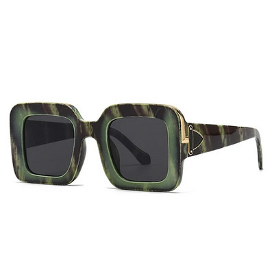 SHAUNA Retro Square Sieviešu luksusa saulesbrilles Modes zīmolu dizaineru gradientu spoguļu žalūzijas UV400 vīriešu tendences saulesbrilles