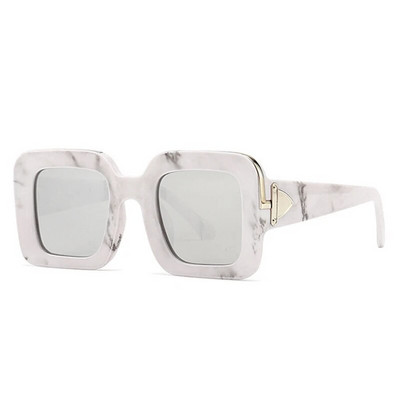 SHAUNA Retro Square Sieviešu luksusa saulesbrilles Modes zīmolu dizaineru gradientu spoguļu žalūzijas UV400 vīriešu tendences saulesbrilles