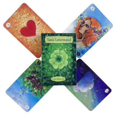 Tanis Lenormand Cards Oracle A 38 English Divination Edition Deck Borad Games