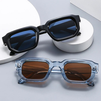 SHAUNA Ins Popular Fashion Square Γυναικεία Γυαλιά ηλίου μπλε τσαγιού αποχρώσεις UV400