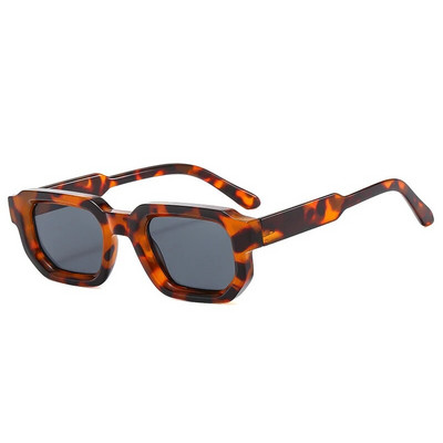 SHAUNA Ins Популярни модни квадратни дамски слънчеви очила Blue Tea Shades UV400