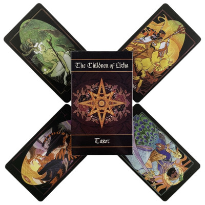 The Children Of Litha Tarot Cards 78 klāju Oracle English Visions Divination Edition Borad spēles