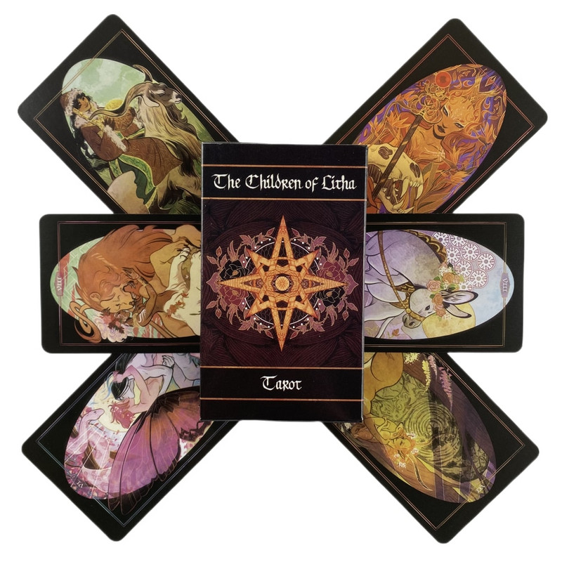 The Children Of Litha Tarot Cards 78 klāju Oracle English Visions Divination Edition Borad spēles