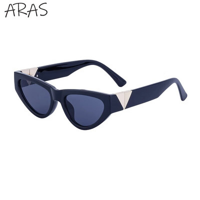 Vintage kaķu acu saulesbrilles sievietēm 2023. gada luksusa zīmola dizaineru modes mazas kaķu acu saulesbrilles sievietēm, modernas trīsstūra saulesbrilles