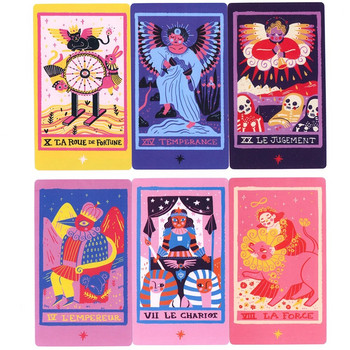 Cartas Tarot 12x7cm Κάρτες υψηλής ποιότητας με Οδηγό Αγγλική Έκδοση Runes Divination Trading Board Deck Mysterious