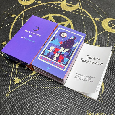 Cartas Tarot 12x7cm visokokvalitetne karte s vodičem, engleska verzija, rune, proricanje, trgovačka ploča, špil, tajanstveno