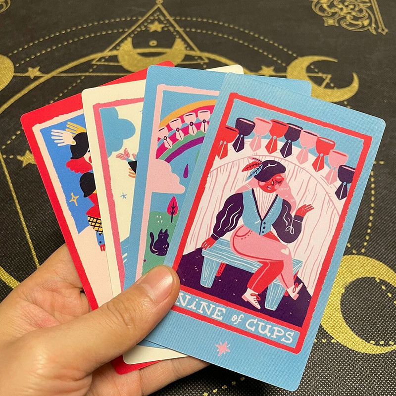 Cartas Tarot 12x7cm visokokvalitetne karte s vodičem, engleska verzija, rune, proricanje, trgovačka ploča, špil, tajanstveno