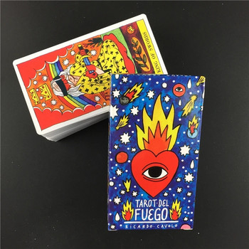 Tarot del Fuego Cards Tarot for Deck Oracles Електронен наръчник Книга Игра Играчка от Рикардо Каволо