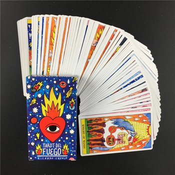 Tarot del Fuego Cards Tarot for Deck Oracles Electronic Guide Book Game Toy by Ricardo Cavolo
