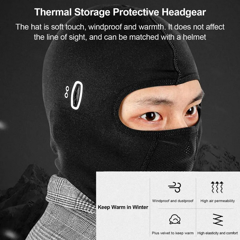 Biciklističko skijaško pokrivalo za lice Zimska maska za lice Vjetrootporno pokrivalo za lice za hladno vrijeme s mrežastim prozračnim pokrivalom za glavu
