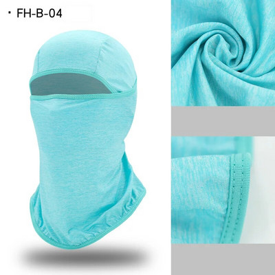 Αναπνεύσιμη μάσκα ποδηλασίας σκι Balaclava Καλοκαίρι Ice Silk Headwear Ποδήλατο Προστασία από ηλιακή ακτινοβολία UV Μάσκα ολόκληρου προσώπου Άνδρες για ψάρεμα Καπέλα κάμπινγκ