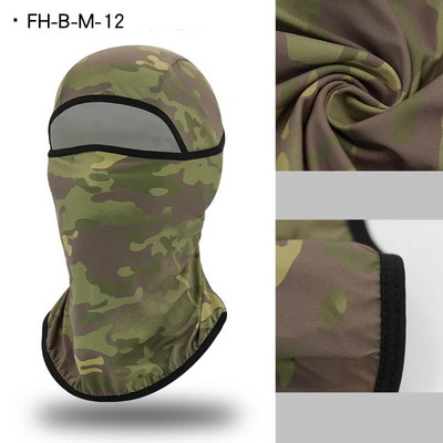 Αναπνεύσιμη μάσκα ποδηλασίας σκι Balaclava Καλοκαίρι Ice Silk Headwear Ποδήλατο Προστασία από ηλιακή ακτινοβολία UV Μάσκα ολόκληρου προσώπου Άνδρες για ψάρεμα Καπέλα κάμπινγκ