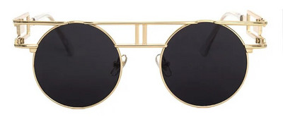 SHAUNA Klasiskas gotiskas saulesbrilles modes sievietēm metāla rāmis Steampunk saulesbrilles vīriešiem vintage vīriešu apaļas panka brilles uv400