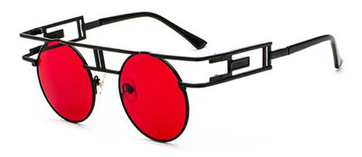 SHAUNA Klasiskas gotiskas saulesbrilles modes sievietēm metāla rāmis Steampunk saulesbrilles vīriešiem vintage vīriešu apaļas panka brilles uv400