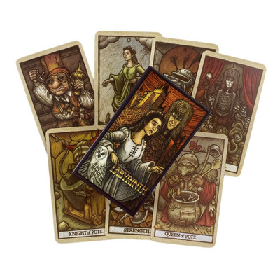 Labyrinth Tarot Cards Divination Deck English Versions Edition Oracle Board Игра на игра за парти