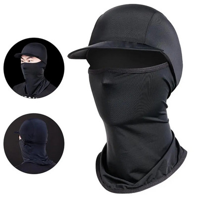 Āra sporta riteņbraukšanas maskas Putekļu necaurlaidīgs sauļošanās vāciņš pret UV vēju necaurlaidīgs kokvilnas pilna sejas kakla aizsargmaskas nindzju galvassegas cepure