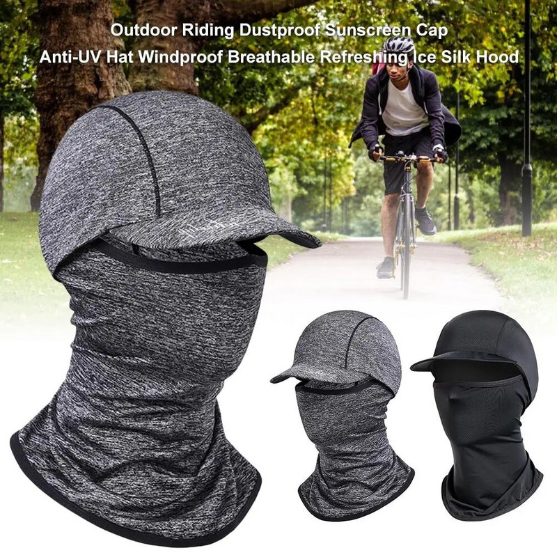 Āra sporta riteņbraukšanas maskas Putekļu necaurlaidīgs sauļošanās vāciņš pret UV vēju necaurlaidīgs kokvilnas pilna sejas kakla aizsargmaskas nindzju galvassegas cepure