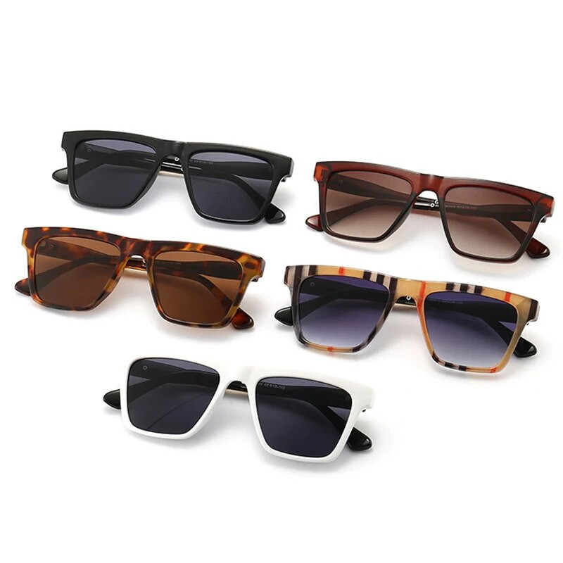 SHAUNA Ins Popularne modne četvrtaste sunčane naočale Ženske modne gradijentne dizajnerske nijanse UV400 Muške mačkaste sunčane naočale