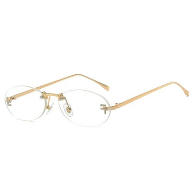 2023. Cat Eye sunčane naočale Ženske sjenila za kupnju na otvorenom Naočale za vožnju bez okvira Naočale s retro slovom Ovalne sjenila za sunčane naočale