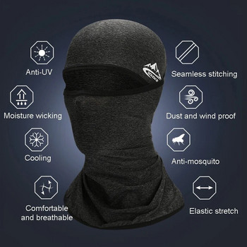 Άνδρες και γυναίκες Καλοκαιρινό αντηλιακό Ice Silk Hood Μαντίλι ιππασίας Μάσκα χωρίς ραφή πολλαπλών λειτουργιών Sports Anti-shedding Magic