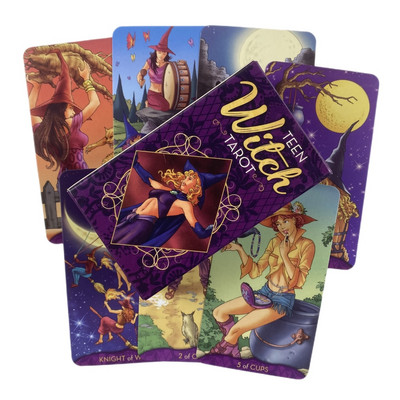 Teen Witch Tarot Cards Divination Friends Deck English Versions Edition Oracle Board Playing Game For Party