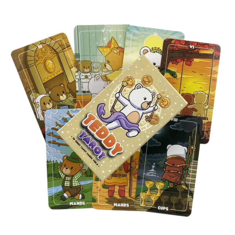 Pusaudžu raganu Taro kārtis Zīlēšana Draugu Klāva angļu versijas izdevums Oracle galda spēles spēle ballītei