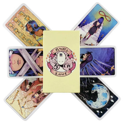 Britt`s Third Eye Tarot Card Circle Of Life Horror Mystic Mondays Tarot Friends Party Επιτραπέζιο παιχνίδι Divination Fate Deck