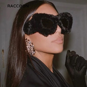 Isetegija kohevad kassisilmad Kardashan päikeseprillid naiste punk, pehme karusnaha samet päikeseprillid naistele trendikad käsitsi valmistatud seksikad plüüsis prillide varjud