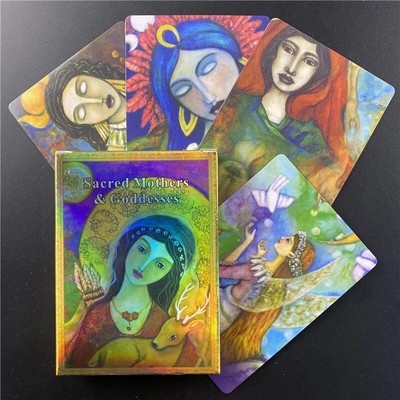 Tarot Szent Anyák Istennők Oracle Magic Társasjáték Angol Jóslás Családi Party Játékkártyák
