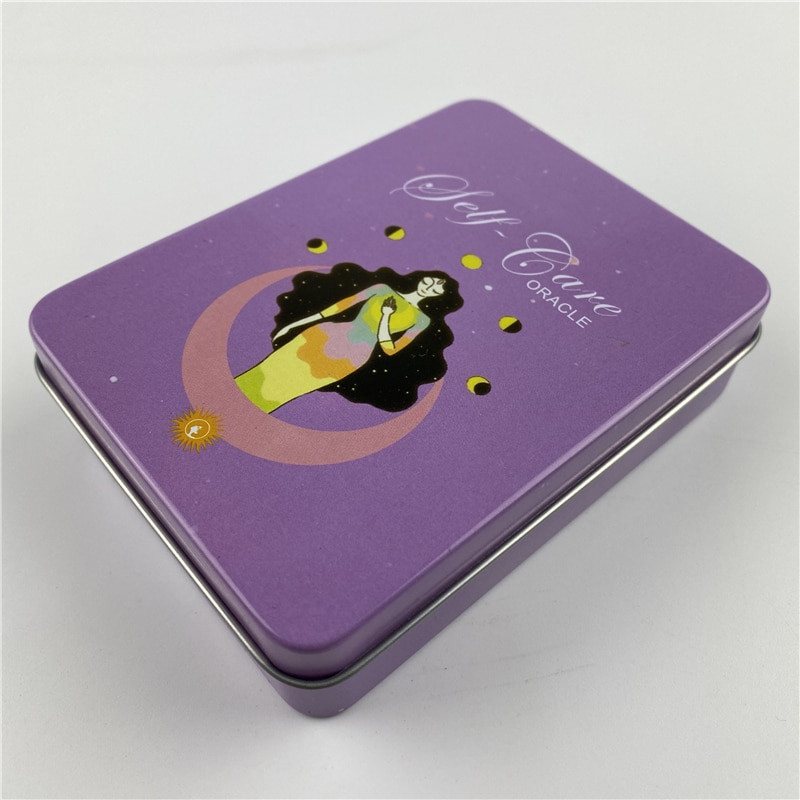 Metal Box Golded Edition Selfcare Oracle Cards Divination Deck With Paper Guidebook English Classical Tarot Επιτραπέζια παιχνίδια