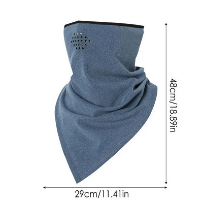 Skijanje na otvorenom, daska na snijegu, motocikl, zima, toplije, sport, polumaska za lice, otporna na vjetar, zaštita za lice i vrat, trokutasta maska za šal