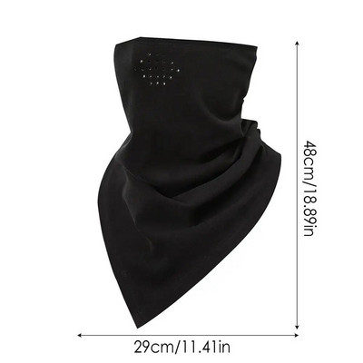 Skijanje na otvorenom, daska na snijegu, motocikl, zima, toplije, sport, polumaska za lice, otporna na vjetar, zaštita za lice i vrat, trokutasta maska za šal