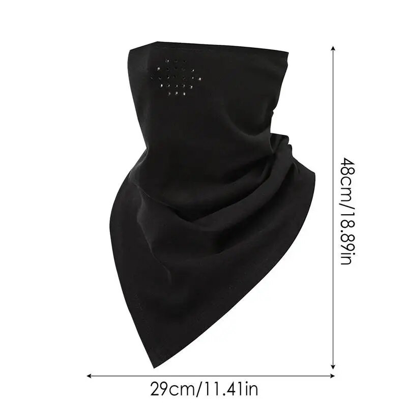 Skijanje na otvorenom, daska na snijegu, motocikl, zima, toplije, sport, polumaska za lice, otporna na vjetar, zaštita za lice i vrat, trokutasta maska za šal