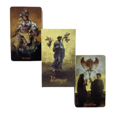 Baroque Tarot Cards Training Deck Fortune Telling Board Games Party Traditional Divination Fate Oracle Gift Edition