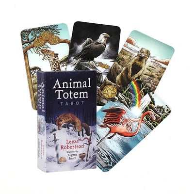 Nauji gyvūnų totemų taro kortos Juokingi stalo žaidimai Taro kaladės kortų žaidimai už gamyklinę kainą