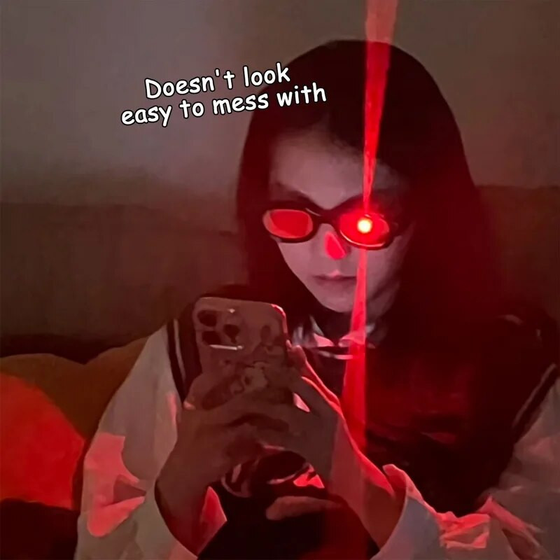 Anime LED gaismas brilles Smieklīgi, forši sarkano acu efekti, kospleja rekvizīti Brilles, kostīmi, aksesuāri ballīšu brilles bērniem, dāvanas