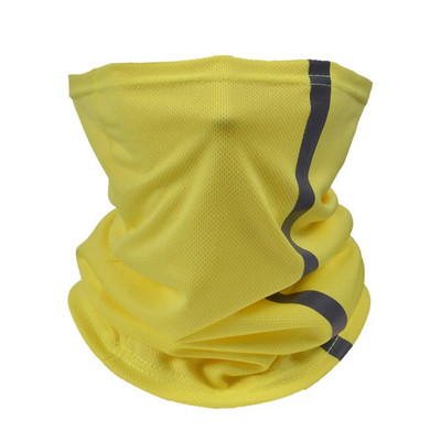 Sport în aer liber eșarfă tub Bandana rezistent la vânt reflectorizant pentru ciclism pe timp de noapte husă pentru față mască de călărie pentru motocicletă, încălzitor de gât respirabil