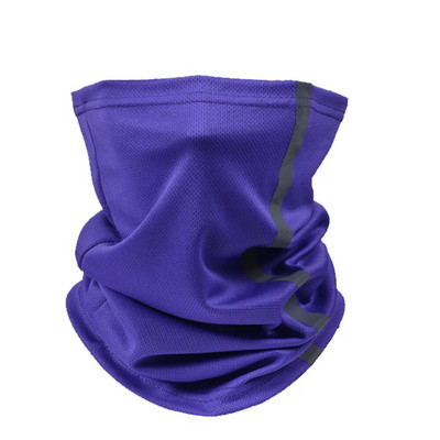 Sport în aer liber eșarfă tub Bandana rezistent la vânt reflectorizant pentru ciclism pe timp de noapte husă pentru față mască de călărie pentru motocicletă, încălzitor de gât respirabil