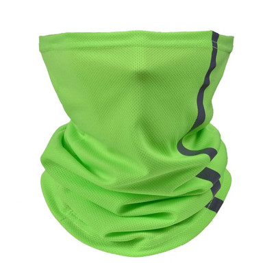 Sport în aer liber eșarfă tub Bandana rezistent la vânt reflectorizant pentru ciclism pe timp de noapte husă pentru față mască de călărie pentru motocicletă, încălzitor de gât respirabil