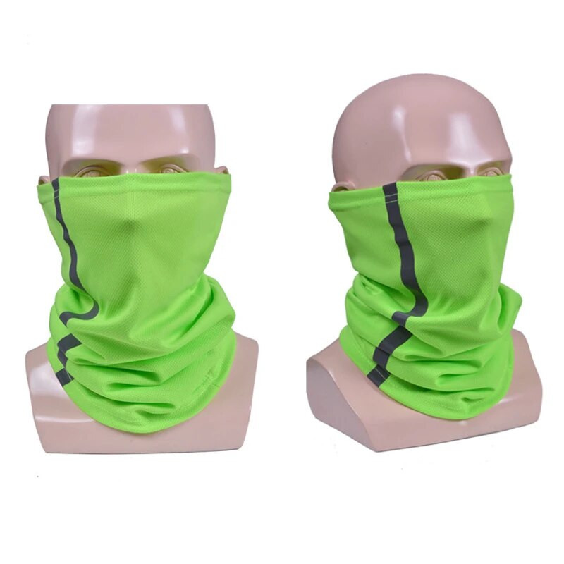 Υπαίθριος αθλητικός κασκόλ Σωλήνας Bandana αντιανεμικό ανακλαστικό κάλυμμα προσώπου ποδηλασίας νύχτας Μάσκα ιππασίας μοτοσικλέτας Αναπνεύσιμος λαιμός