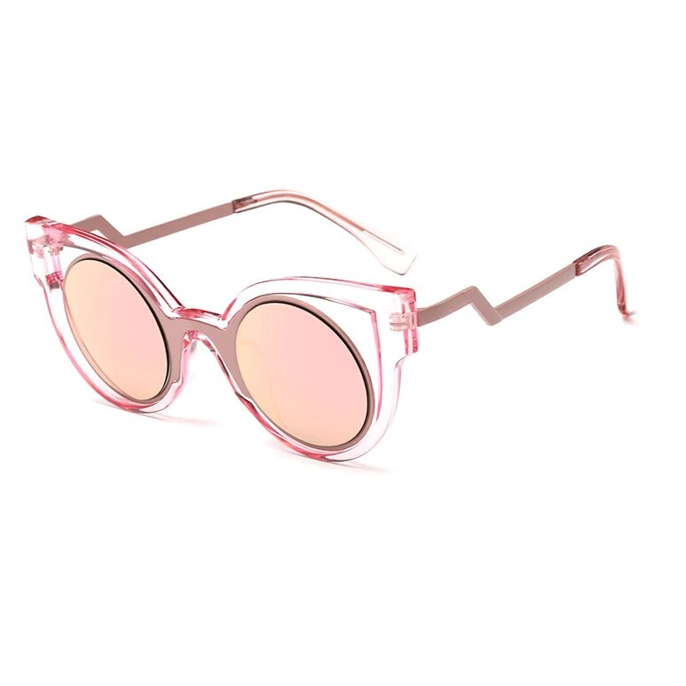 CandisGY Round Small Fashion Women Brand Designer Size Mirror Cateye Sunglasses Party Vintage Beach Lady Sunglasses