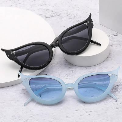 2023 Luxury Band Fashion Y2k Sexy Cat Eye Sunglasses Women Men Designer Snake Sun Glasses Gradient Shades Uv400 Oculo Eyewear